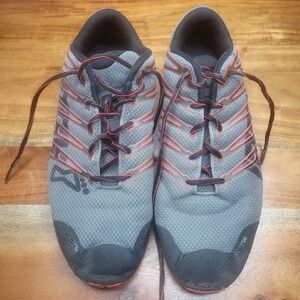 Inov-8 F-Lite 240 Shoes Mens Size 12.5 Gray Red Minimalist Cross Training Gym